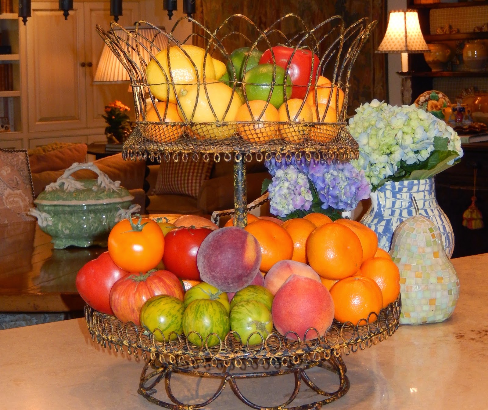 The French Tangerine decorating with fruits and vegetables and a winner
