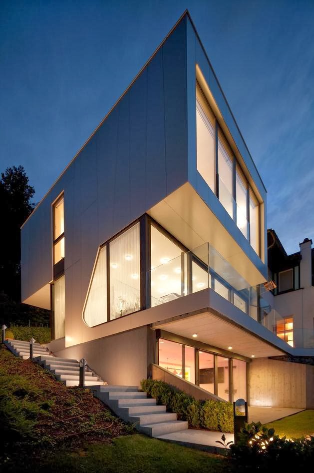 Desain Rumah Indah di Tepi Danau Desain Rumah Modern 