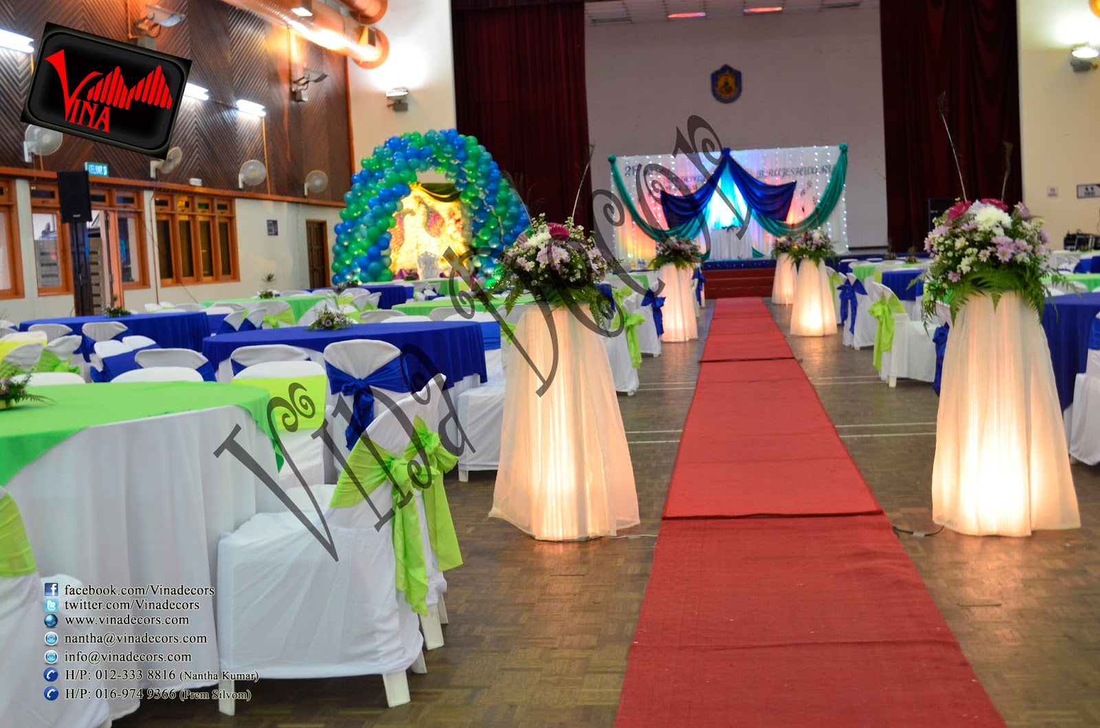 Dancing Peacock Concept / Theme, 21st Birthday at Dewan Dato Ahmad Razali, Kampung Melayu Ampang, 43100 Ampang, Selangor, Malaysia (Ampang Hall) for B. Rajeshwary (Setup for Balloon Arch, Flower pillar, Red Carpet, Stage Scallop and Backdrop with lighting, Photography Section with Balloon Dome, Table Centerpiece, chair (cover & ribbon) and Table (cloth). Dancing Peacock Concept / Theme, 21st Birthday at Dewan Dato Ahmad Razali, Kampung Melayu Ampang, 43100 Ampang, Selangor, Malaysia (Ampang Hall) for B. Rajeshwary (Setup for Balloon Arch, Flower pillar, Red Carpet, Stage Scallop and Backdrop with lighting, Photography Section with Balloon Dome, Table Centerpiece, chair (cover & ribbon) and Table (cloth).