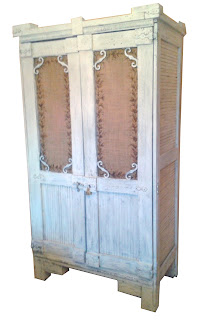 Armario rustico madera maciza blanco palets artesanal
