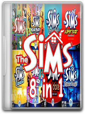 Jogo The sims 8 em 1 Capa The sims 8 em 1