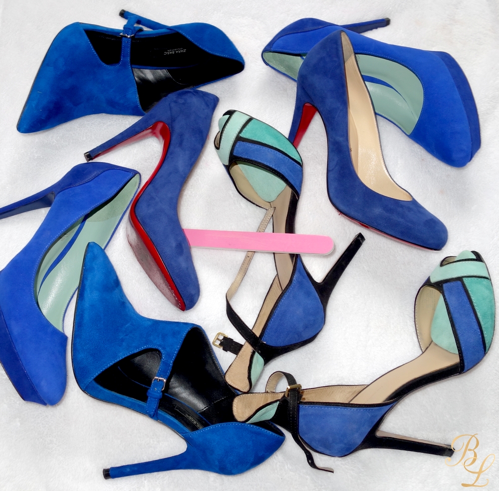 des souliers bleus