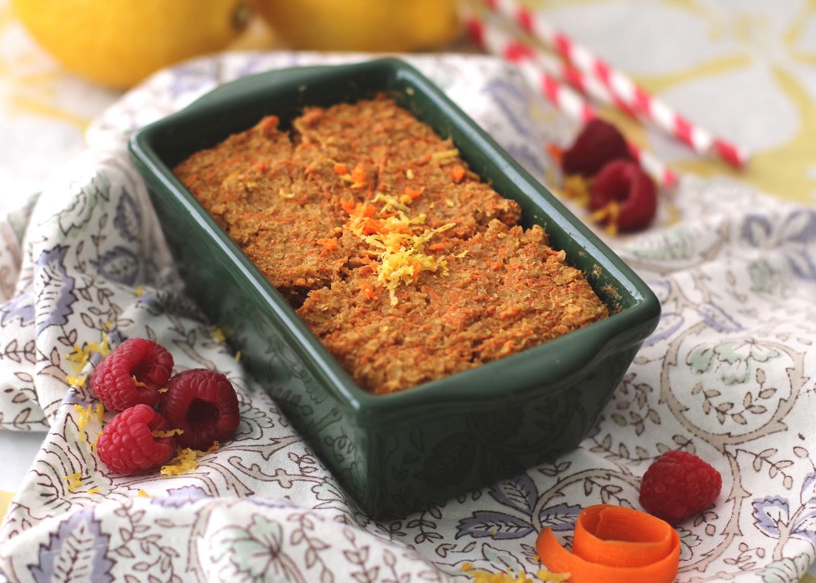 Microwaveable Carrot Cake Quinoa Flake Protein Loaf DWB