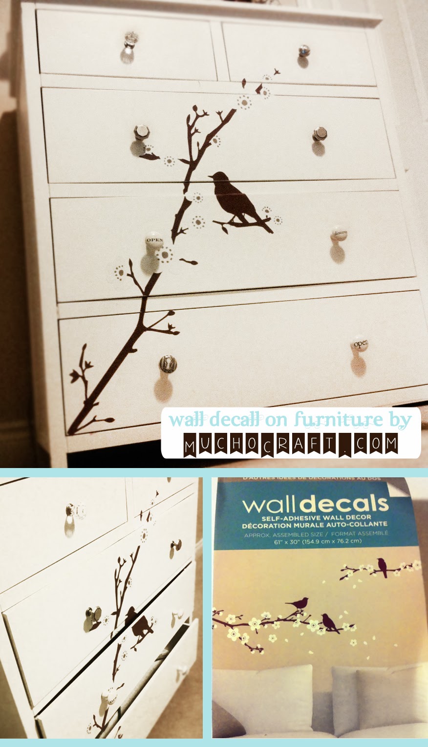 MuchoCrafts WALL DECAL ON FURNITURE?...