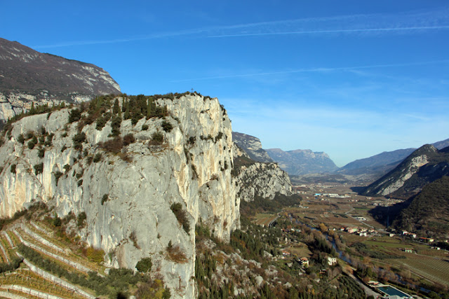 Blick auf das Tal von der Festung in Arco Blick auf das Tal von der Festung in Arco