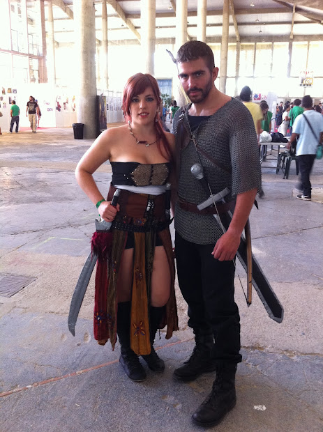 guerreros medievales en la Comic Con Spain 2012 guerreros medievales en la Comic Con Spain 2012