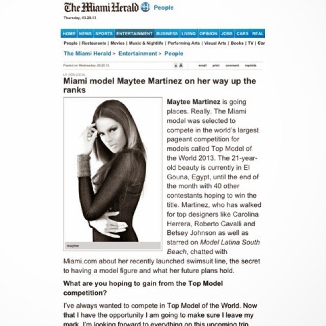 Interview with The Miami Herald
