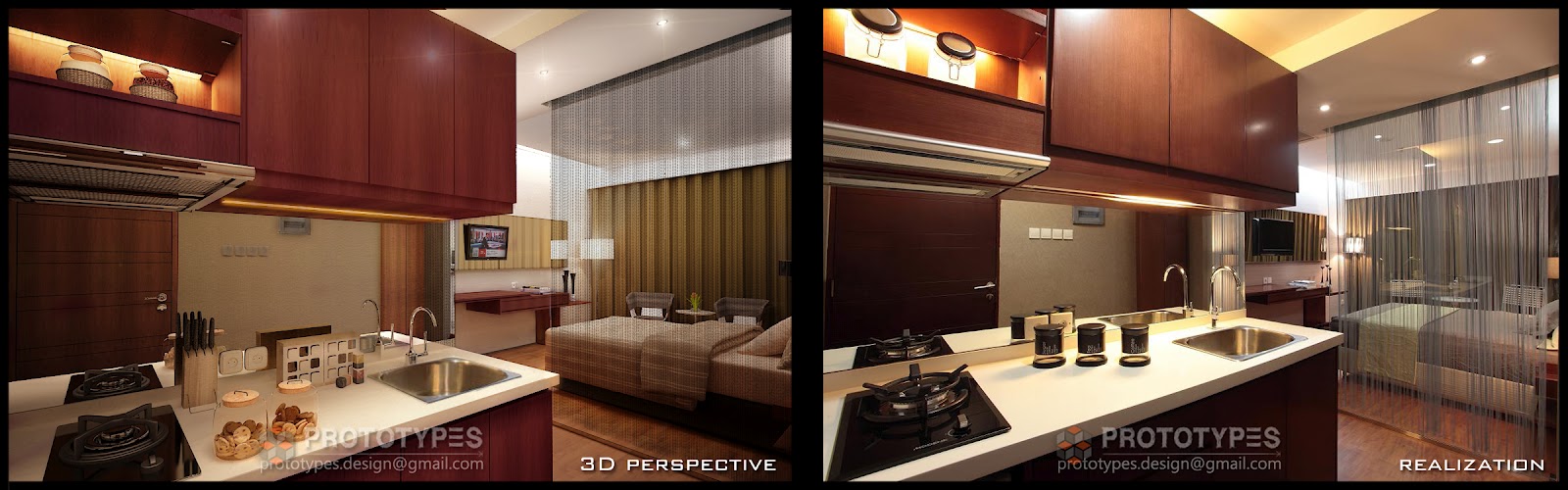 Interior Design Studio Apartment Jakarta