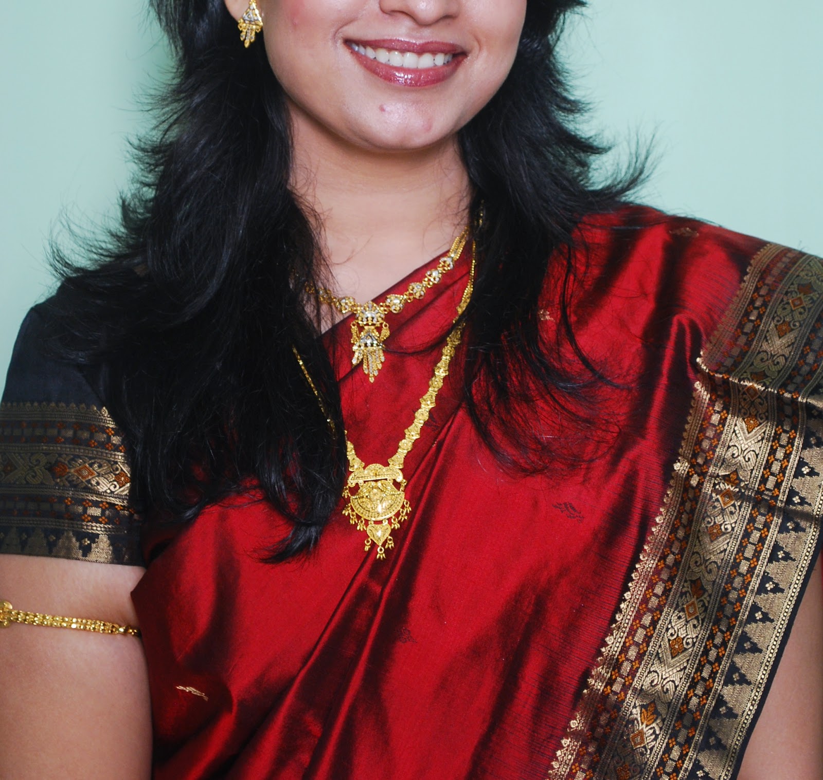 simple engagement look in saree