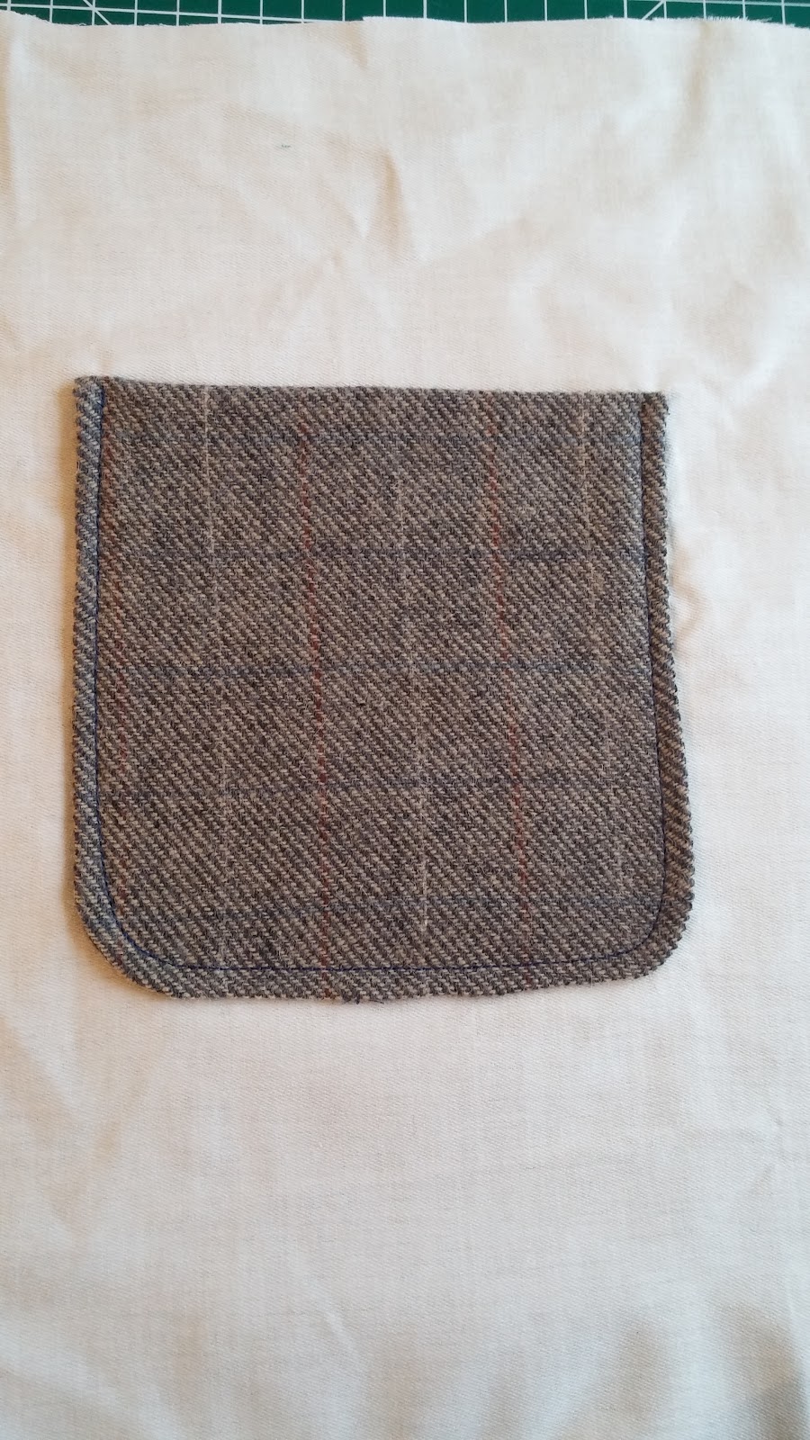 Male Devon Sewing Lined Patch Pocket Tutorial