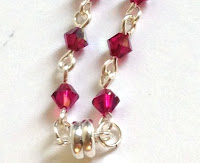 Magnet clasp on a crystal link bracelet Magnet clasp on a crystal link bracelet
