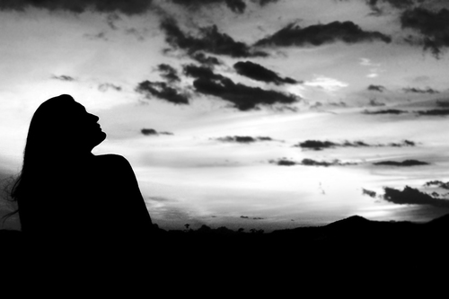 a girl shadow