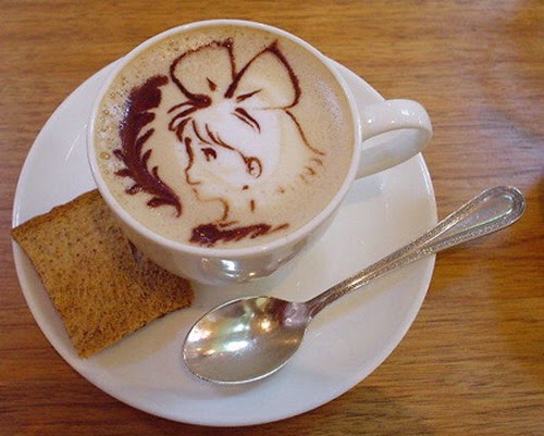 Coffee art unique dish for the true coffee drinker