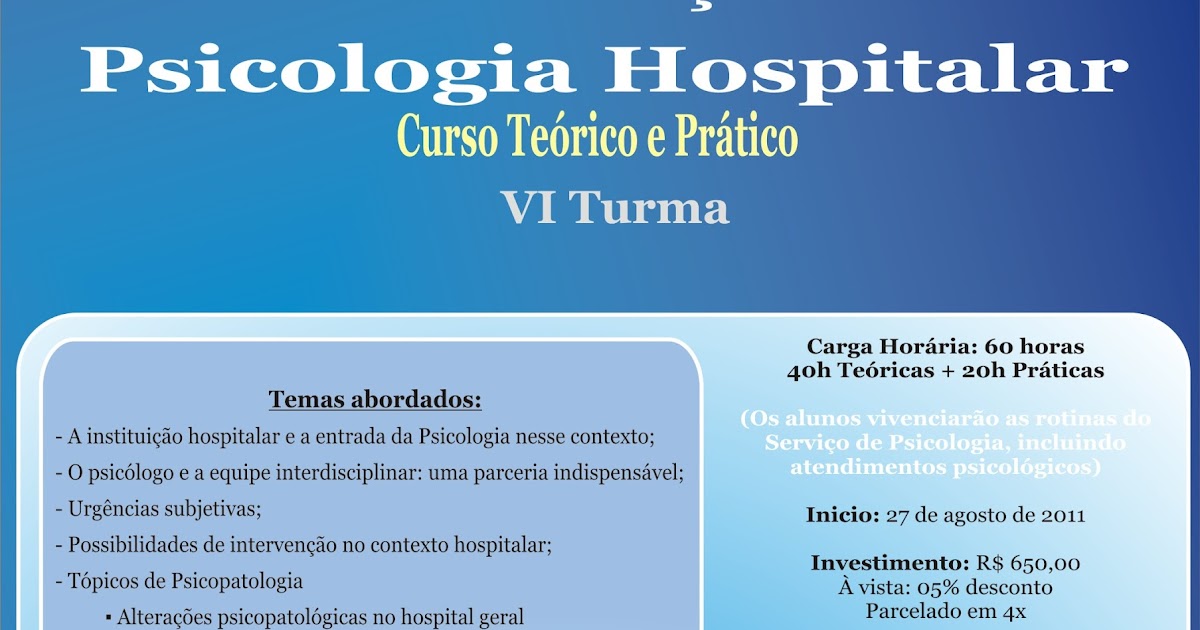 Curso psicologia hospitalar