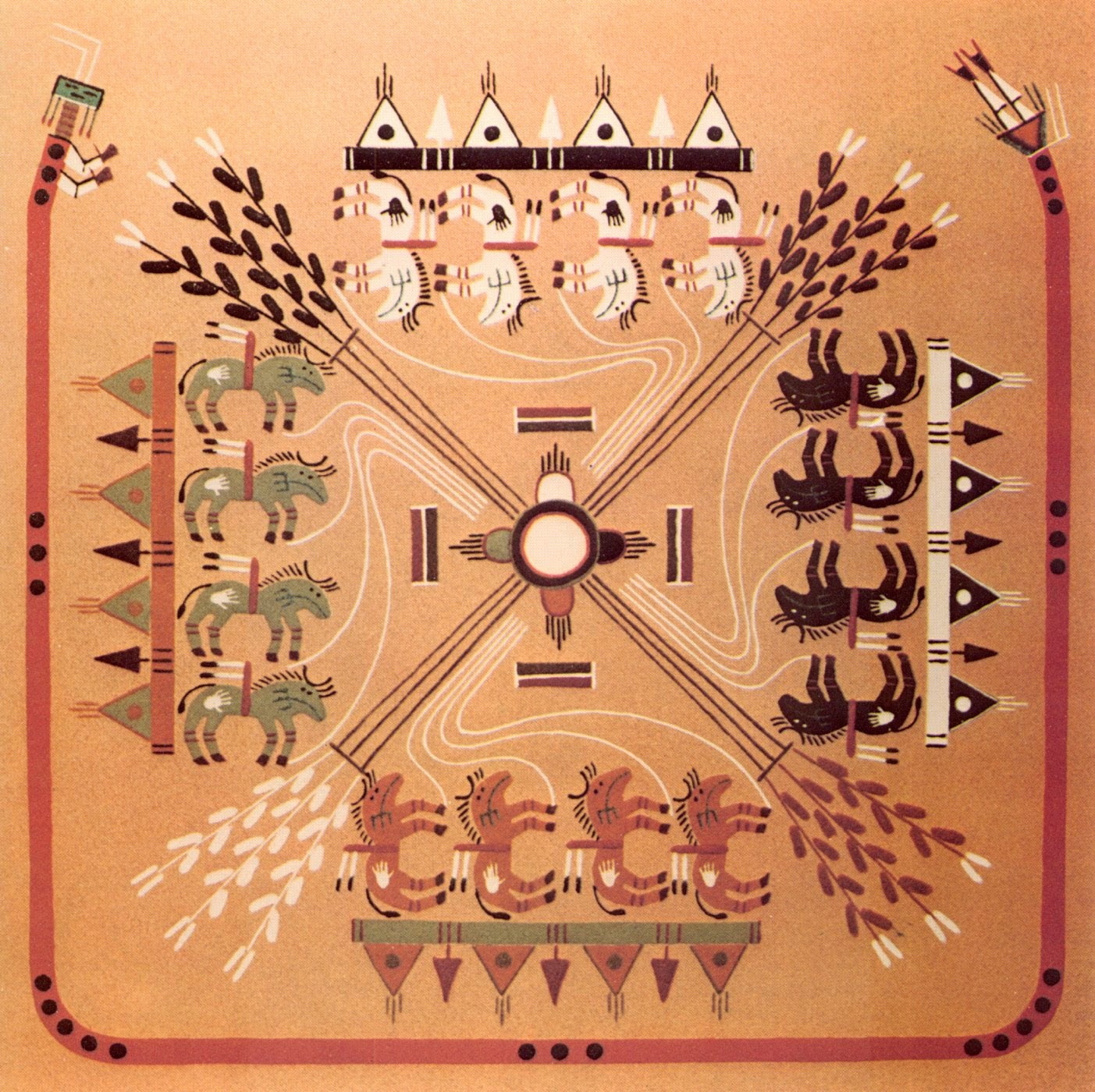 A History of Graphic Design Chapter 78; Navajo Indians sand painting