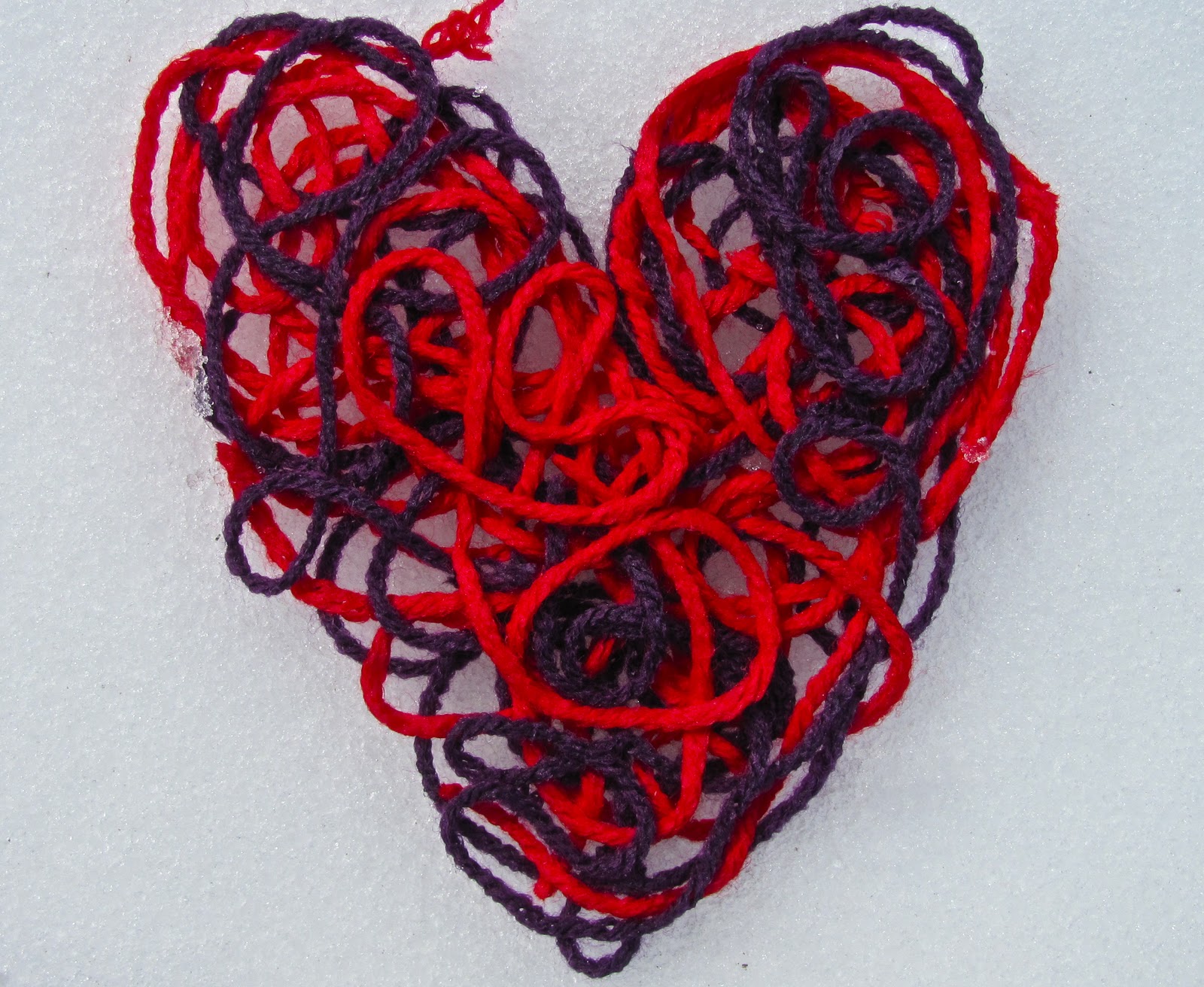 The Chocolate Muffin Tree BEAUTIFUL Yarn Hearts!