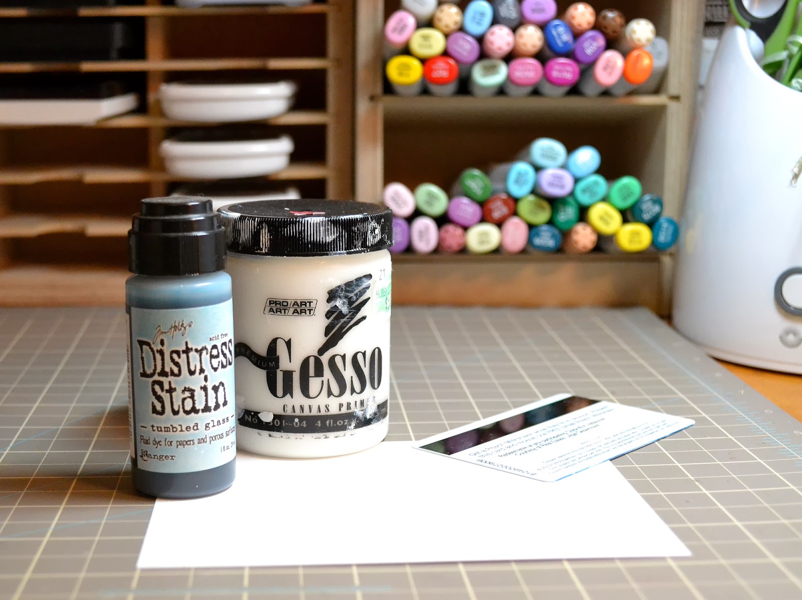 I would rather be stamping Gesso Resist Tutorial for Prickley Pear