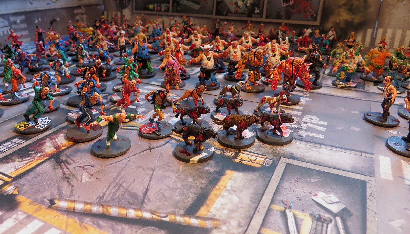 Zombicide, Zombies, all, painted, survivors, apocalyptic,