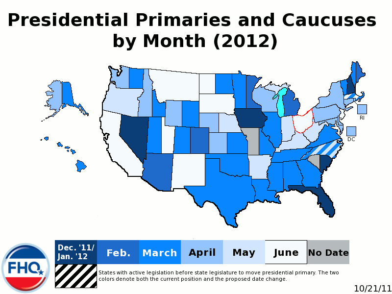 Frontloading HQ Ohio Presidential Primary to June 12