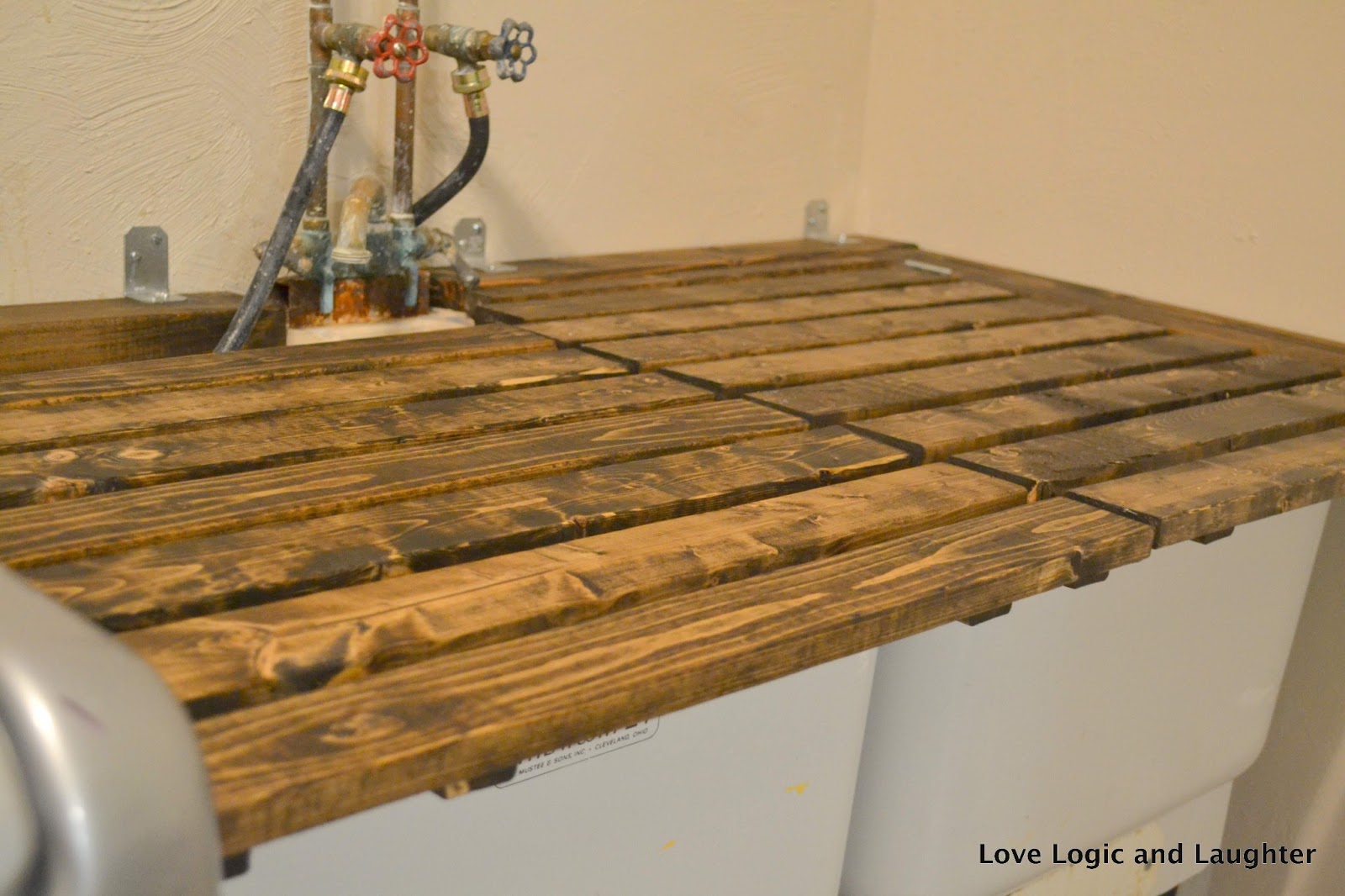 Logic and Laughter: Laundry Room Makeover - Updated Utility Sink ...