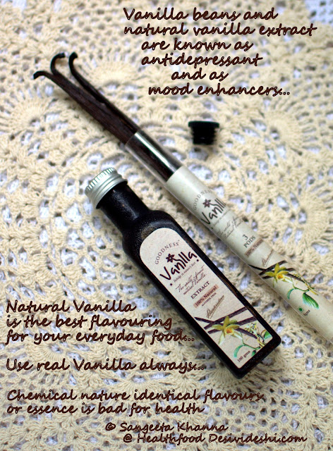 real vanilla beans and extract 