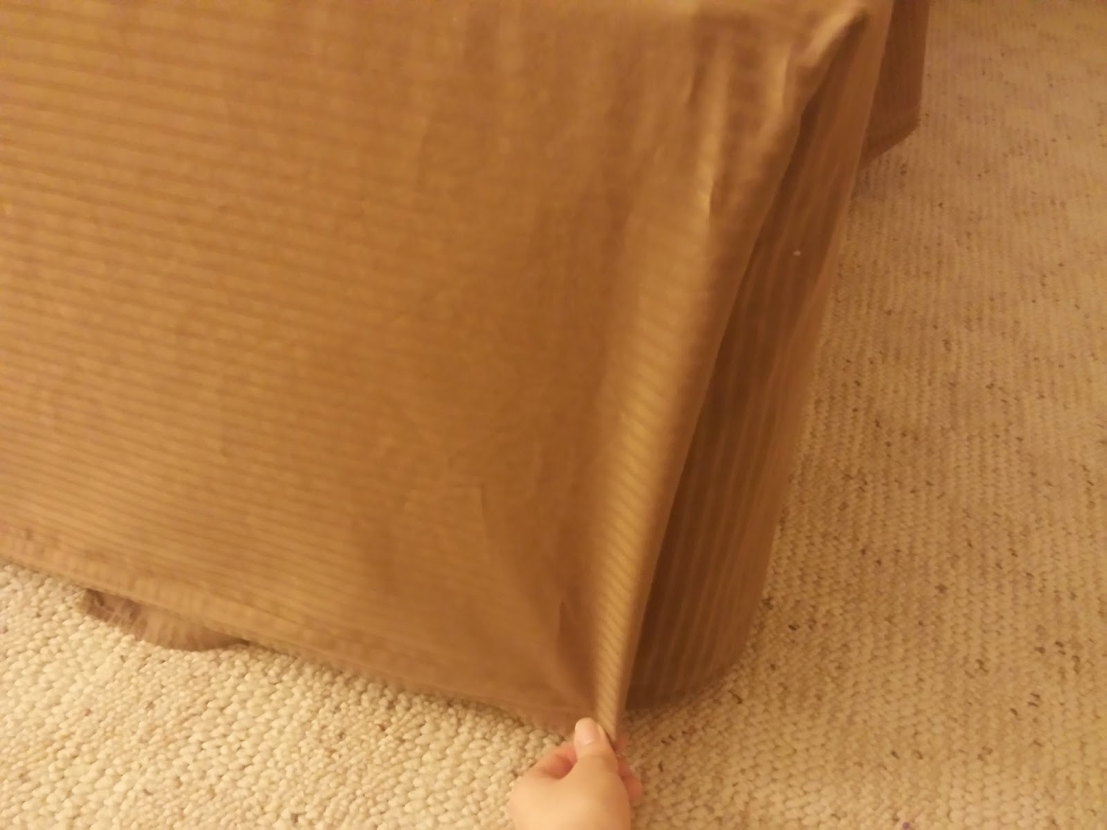 Make a bedskirt from a flat sheet