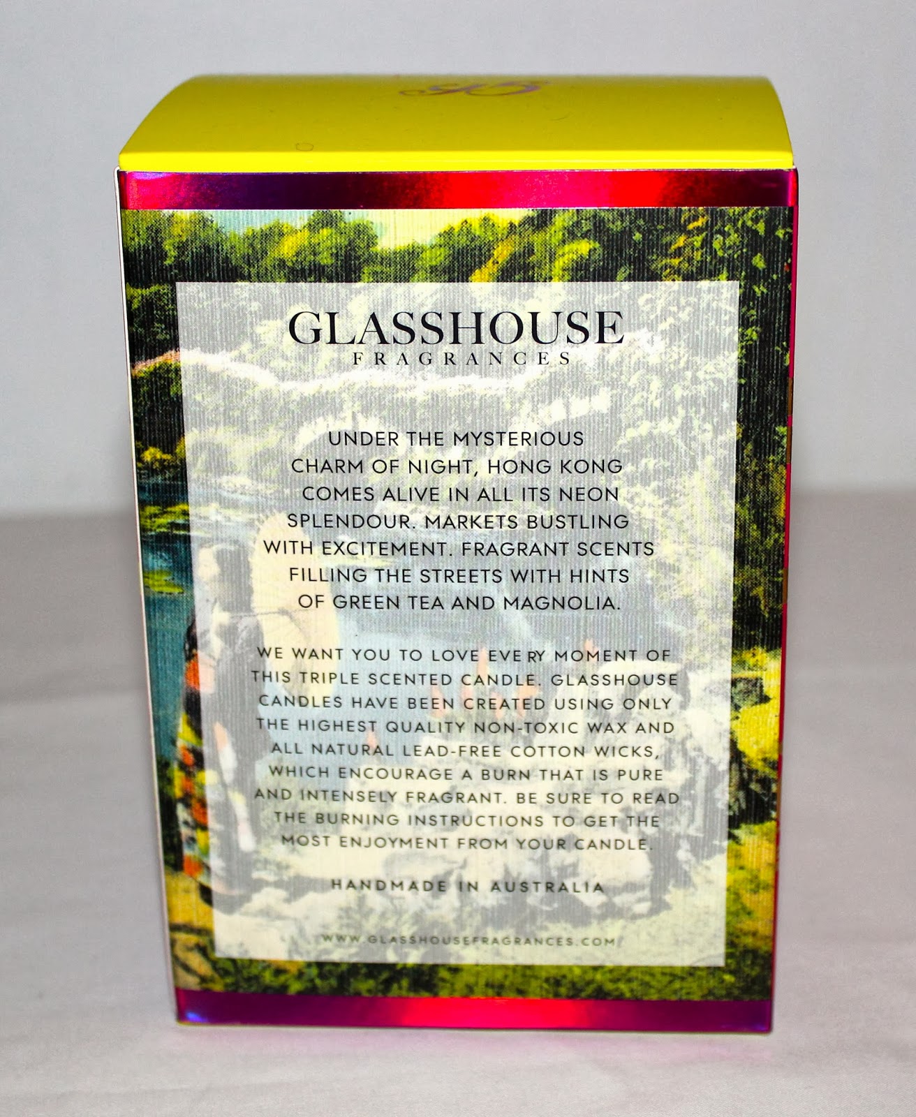 Luxury on the Lips Glasshouse Fragrances Hong Kong Candle