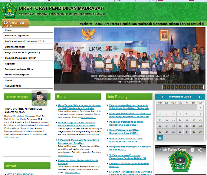 Download Kisikisi dan Soal Latihan UKG Kemenag 2015