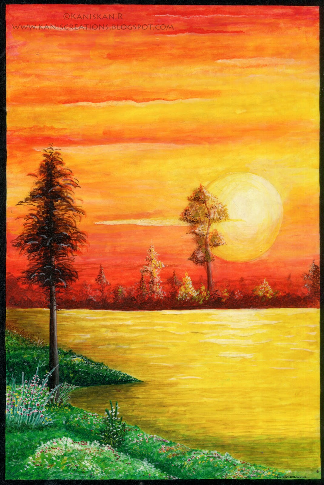 Drawing From Life Scenery Watercolor Painting