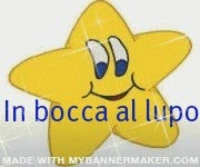 In bocca al lupo!