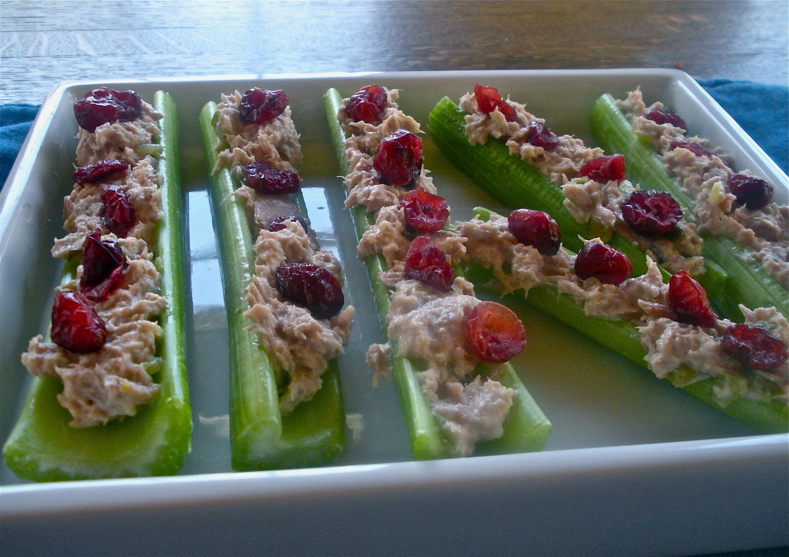 Make the best of everything! Tuna Salad Celery Logs