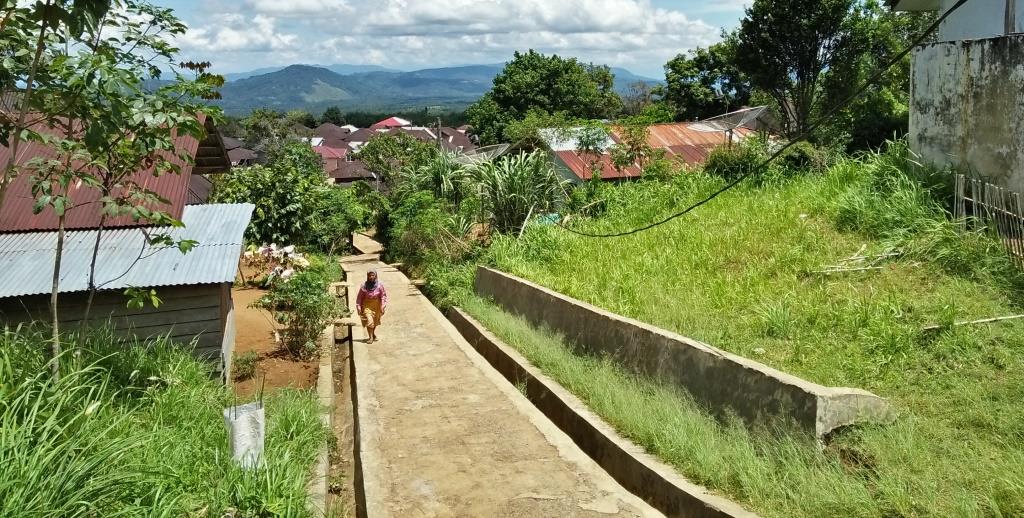 PEMUKIMAN- Kondisi Jalan Desa, Pemukiman Warga Asri dan Indah Batang Angkola Kabupaten Tapanuli Sel
