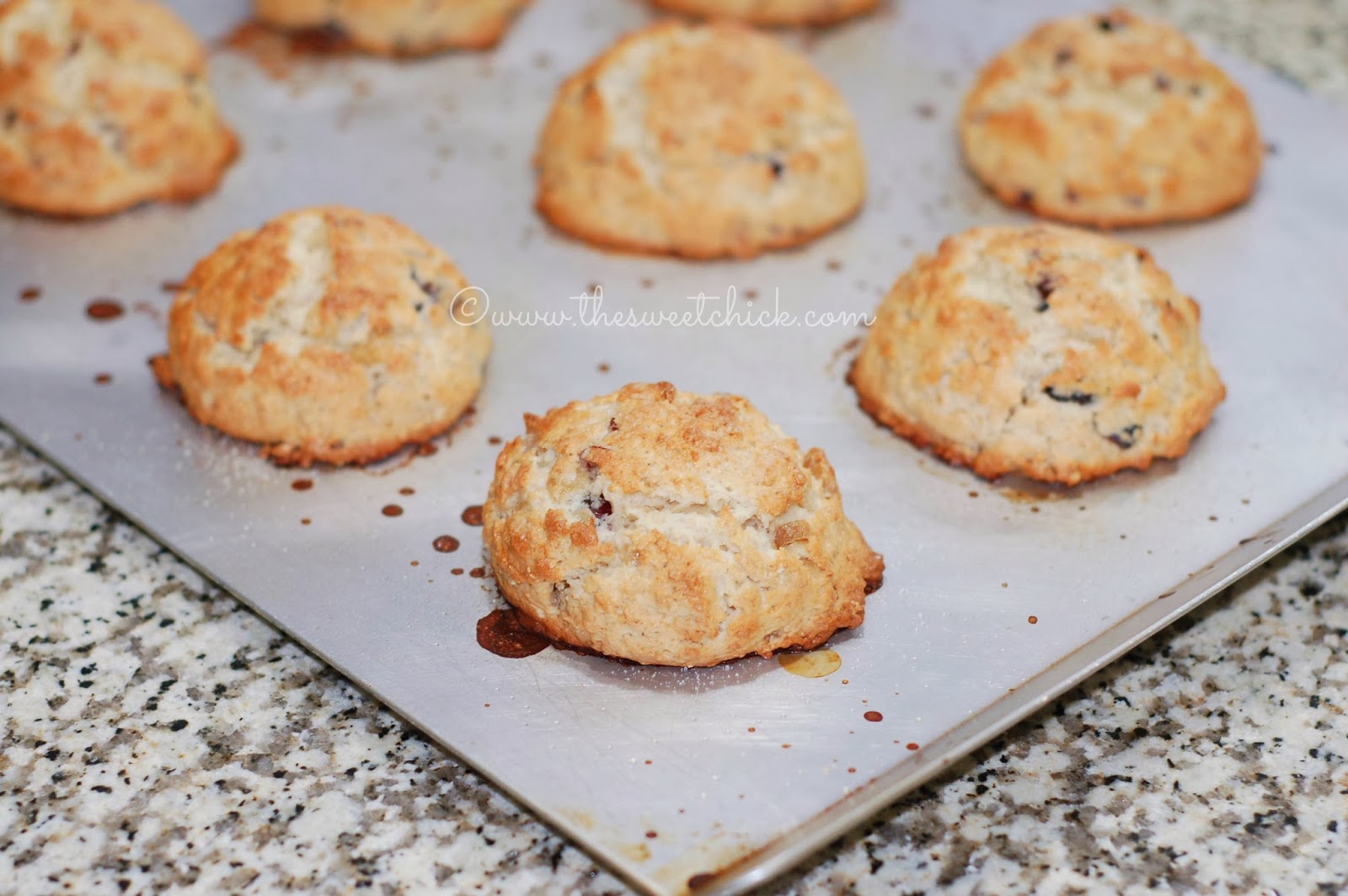 Ginger Cranberry Scones by The Sweet Chick
