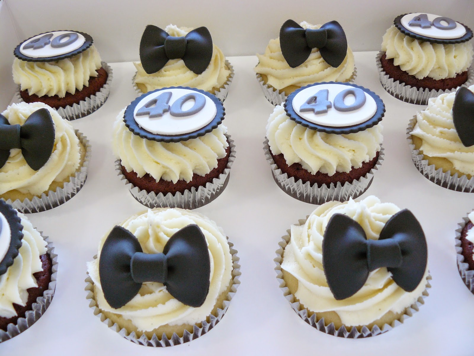 The Cup Cake Taste Brisbane Cupcakes Bow Tie Cupcakes