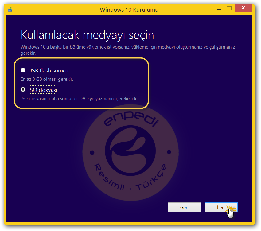Windows 10 (Home, Core Single Language, PRO ve Education) Kurulum