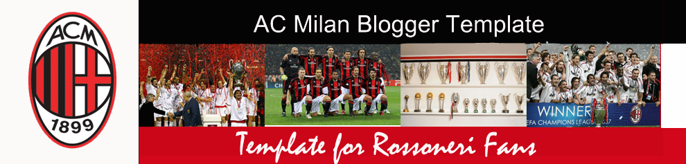 Preview AC Milan Blogger template