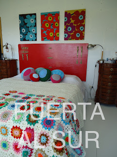 manta crochet grande - El pie de cama se puede colocar de maneras diversas, aunque tiene el significado funcional.