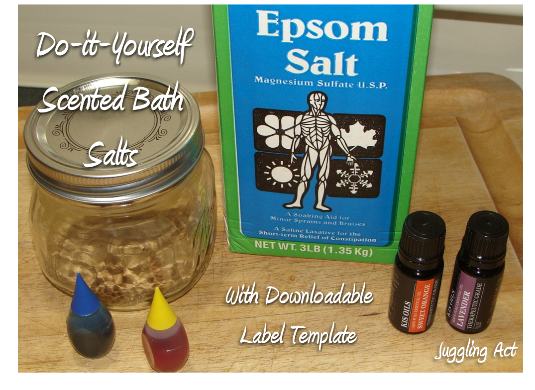 DIY Scented Bath Salts Juggling Act Mama