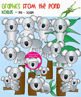 Koala Clipart Set Koala Clipart Set