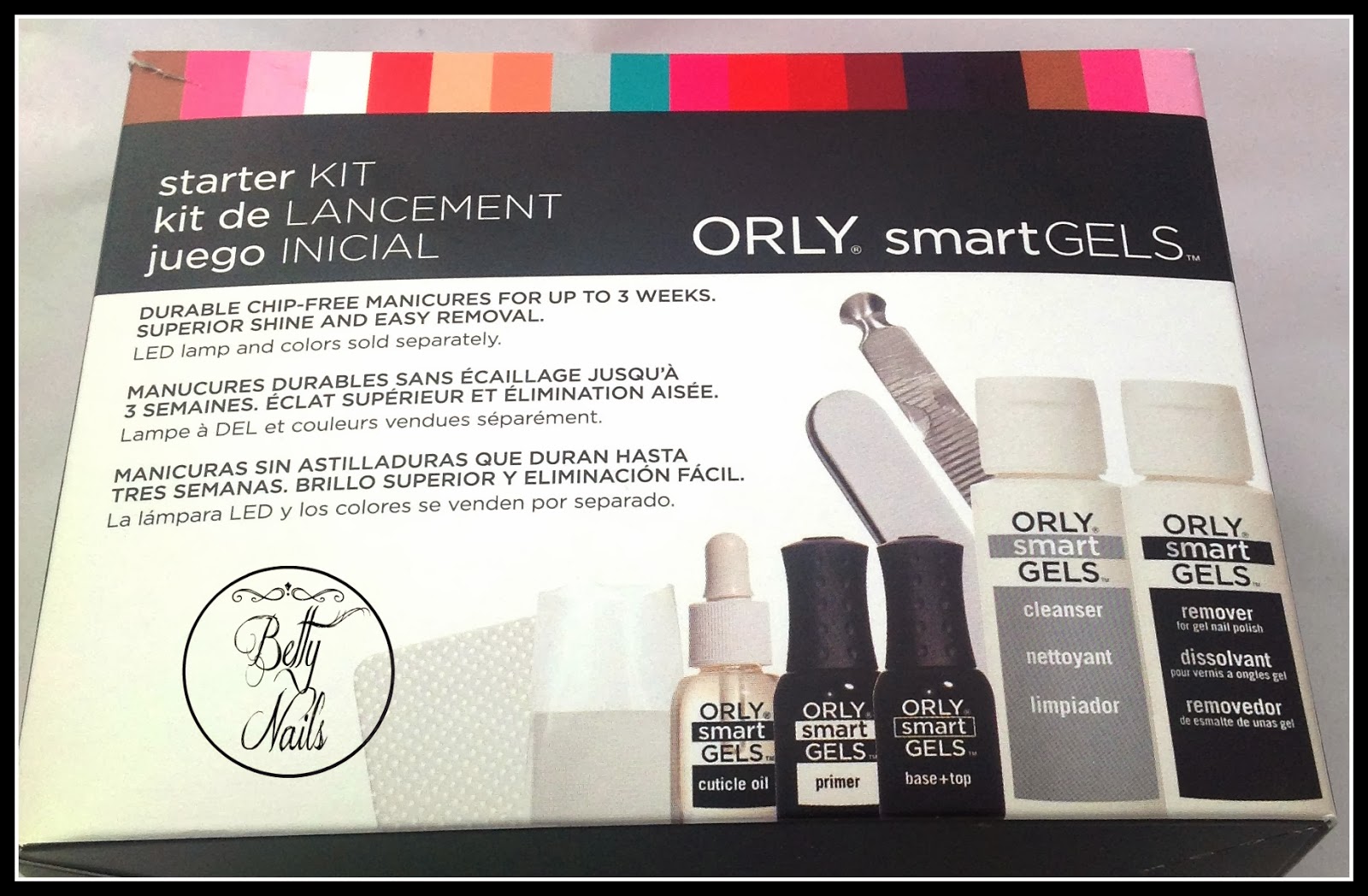 Betty Nails Orly Smart Gels Starters Kit Content Preview