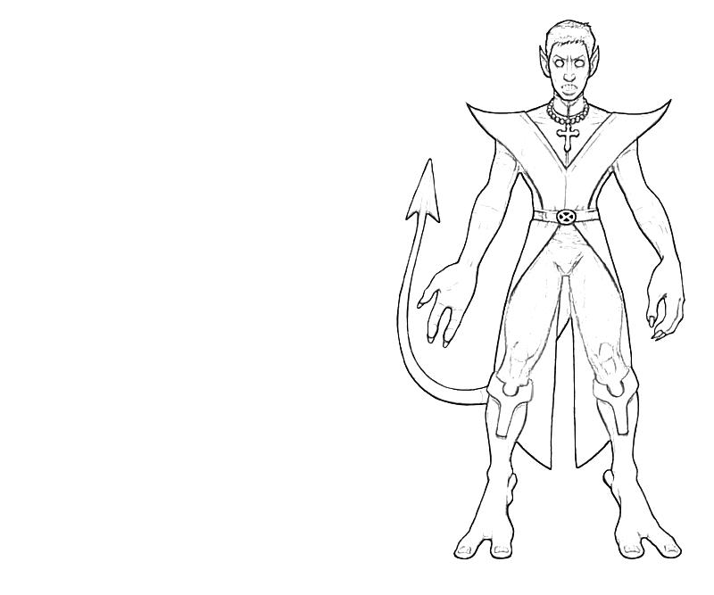 Printable Nightcrawler Look Coloring Pages printable-nightcrawler-look-coloring-pages