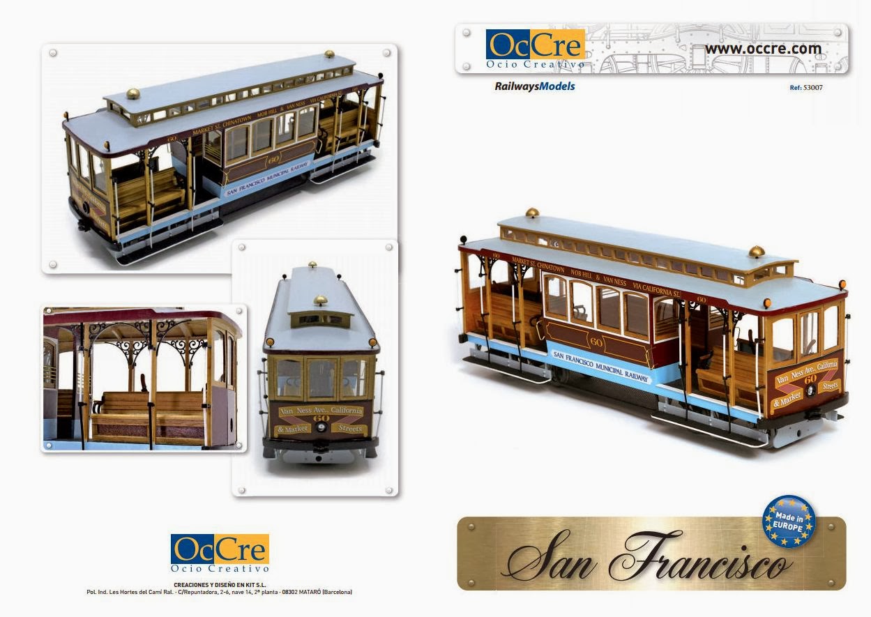 San Francisco Cable Car An Impressive Wood & Metal 124 Scale Model