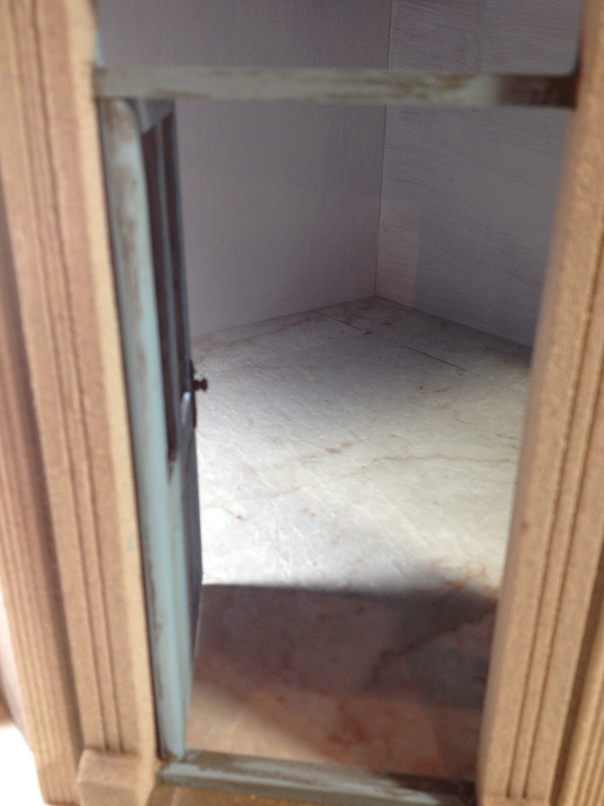 Jocelyn's Mountfield Dollhouse Real Vinyl Tile Flooring in the Hat Shop