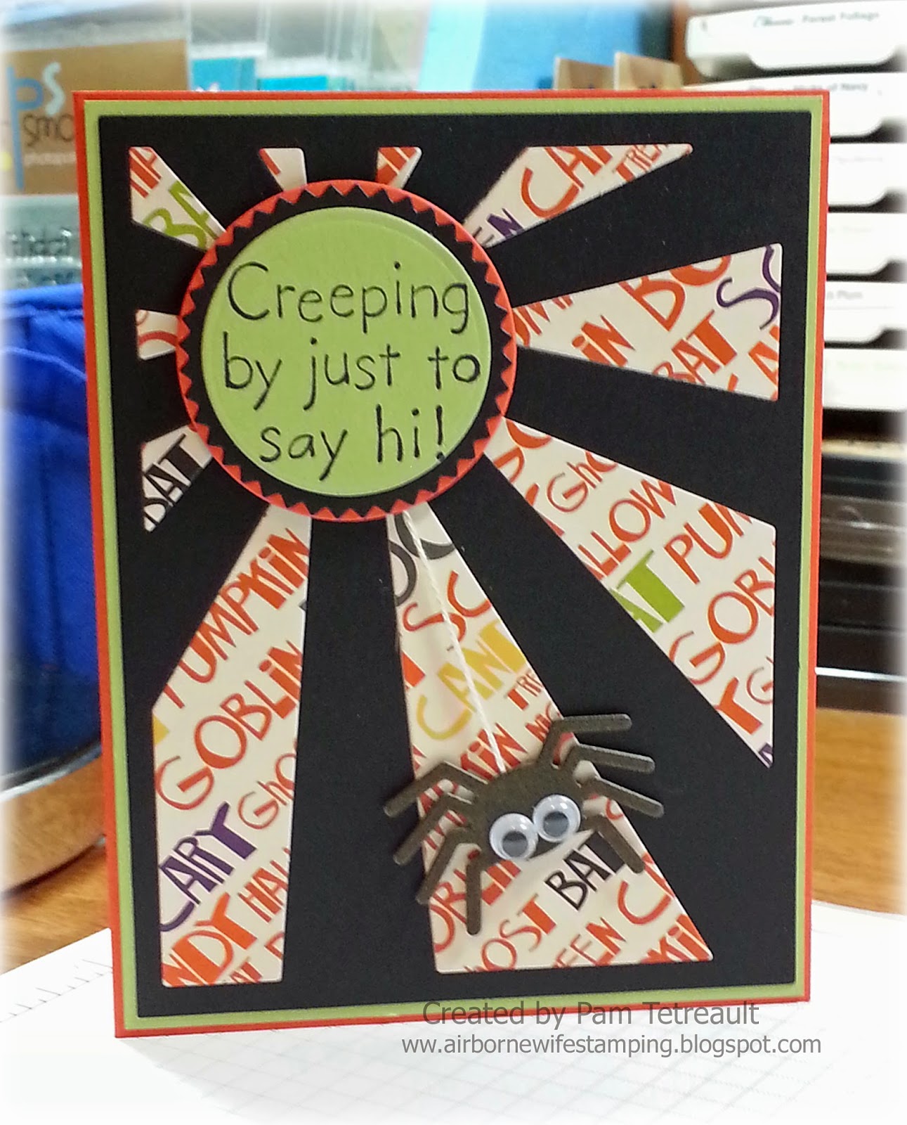 creeping by to say hi halloween card using mft sun ray die namics die - What To Say In A Halloween Card creeping by to say hi halloween card using mft sun ray die namics die - What To Say In A Halloween Card