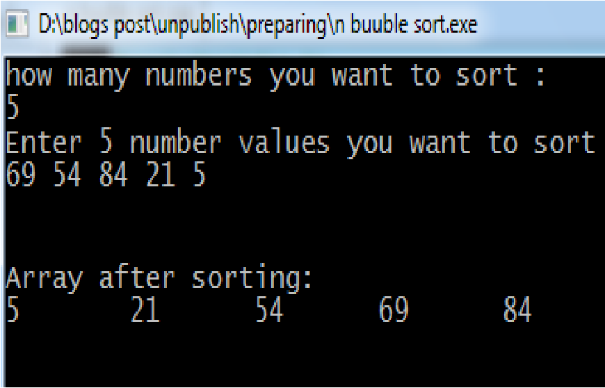 C Program Bubble Sorting Using Pointers In Vb6