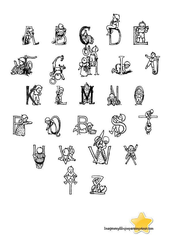 Abecedario infantil - Imagenes y dibujos para imprimirTodo en imagenes ...