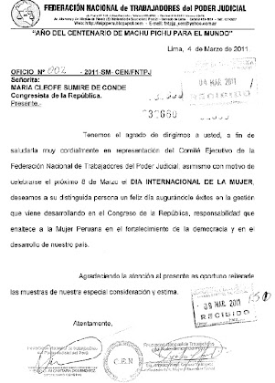 FEDERACIÓN  NACIONAL DE TRABAJADORES DEL PODER JUDICIAL