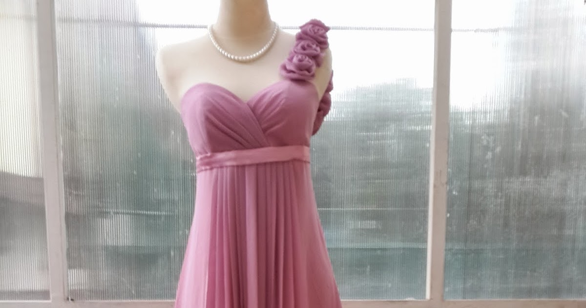 gaun pengantin dusty pink 