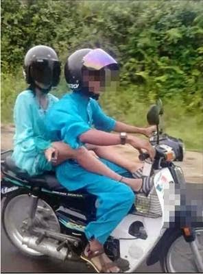 Aksi Terlampau Di Atas Motor - Natang Ngoh