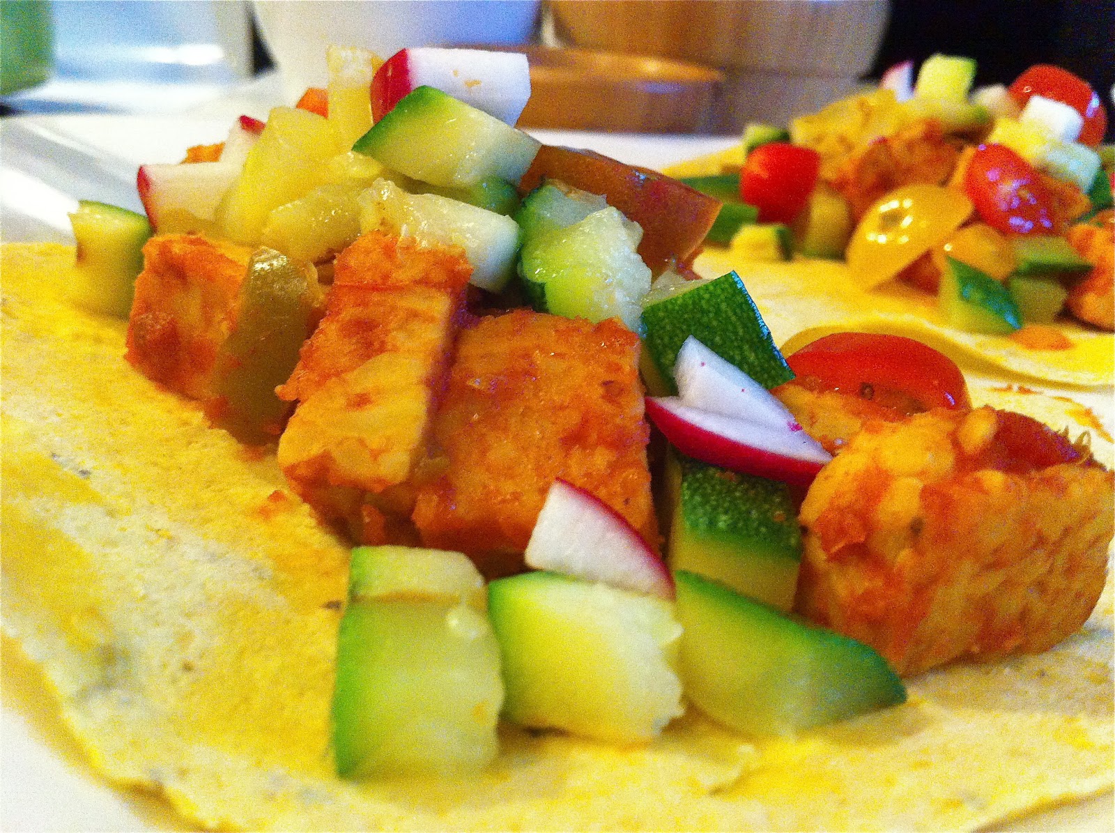 Eat and Live in a way that Nourishes Tempeh and Grilled Zucchini Tacos